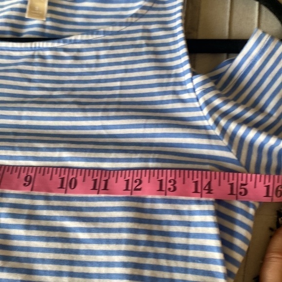 NWOT | Michael Kors | Cold Shoulder | Blue & White Stripe | Long Sleeve Top | S… - Picture 10 of 14